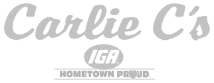Carlie C's IGA logo.